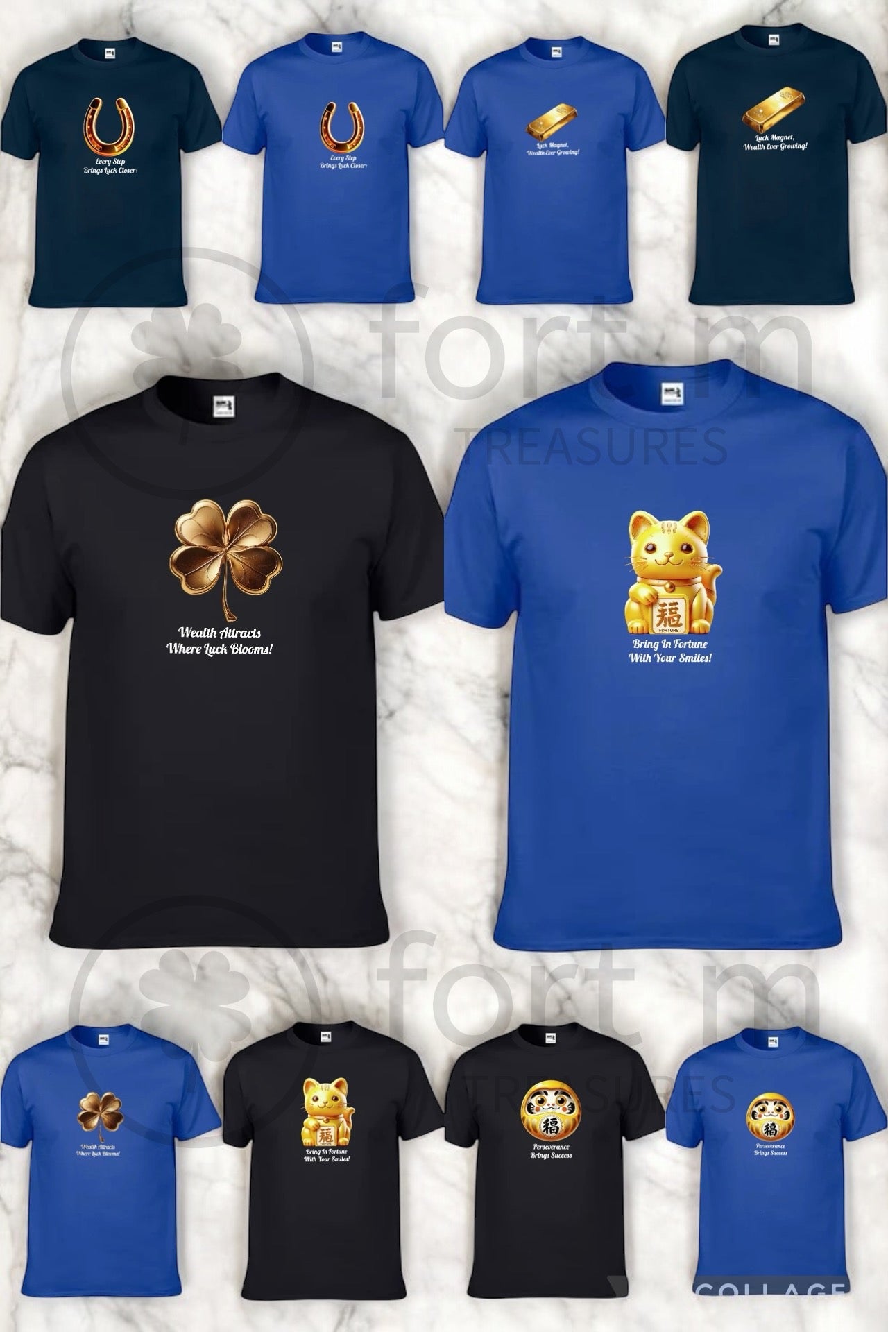 Golden Lucky Horseshoe (Shirts of Fortune) by Fort M Treasures