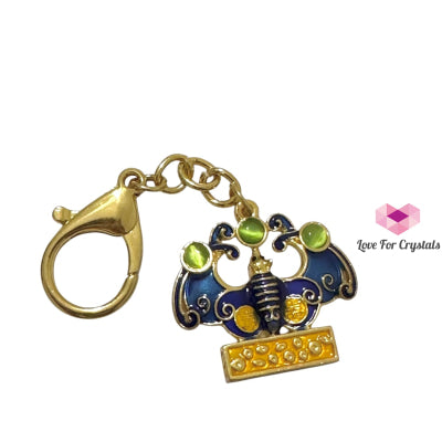 3 Jewels Bat for Prosperity & Unexpected Good Fortune Keychain Amulet (Fengshui 2025) Feng shui