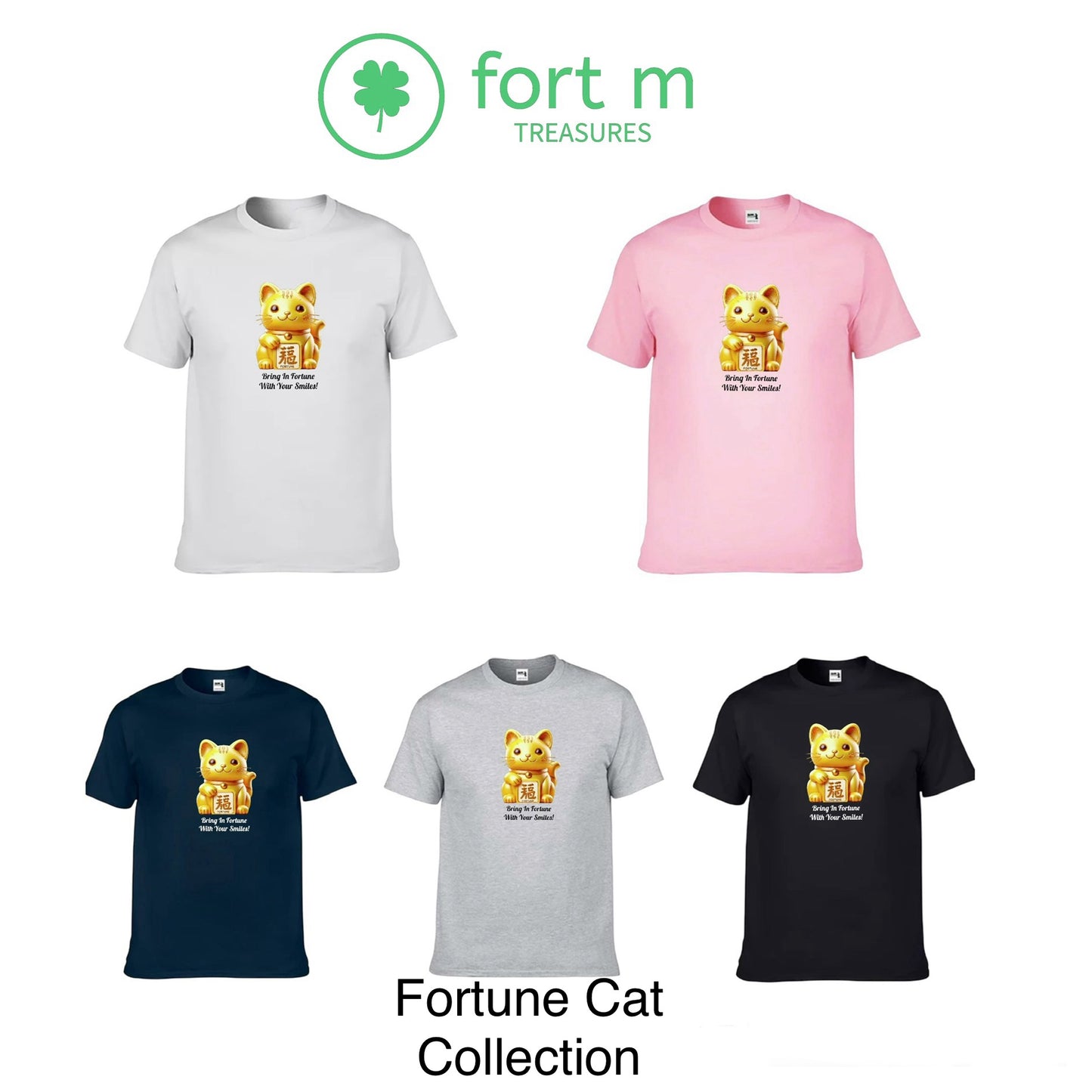 Fortune Cat (Shirts of Fortune) by Fort M Treasures