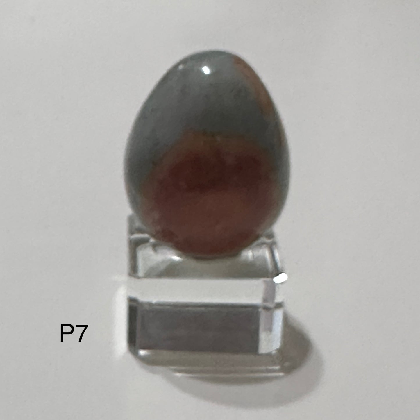 Mini Ocean Jasper Egg with Acrylic Stand (40mm) Brazil