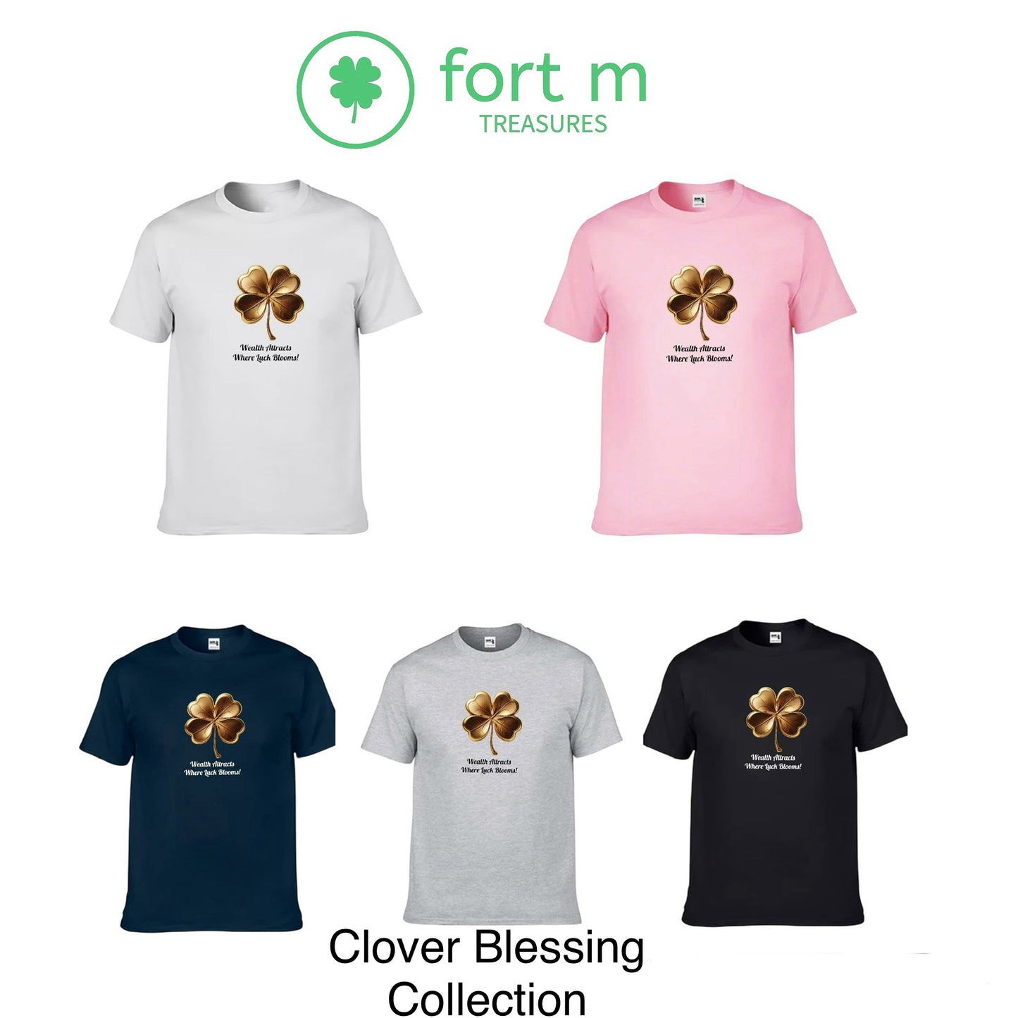 Clover Blessings (Shirts of Fortune) by Fort M Treasures