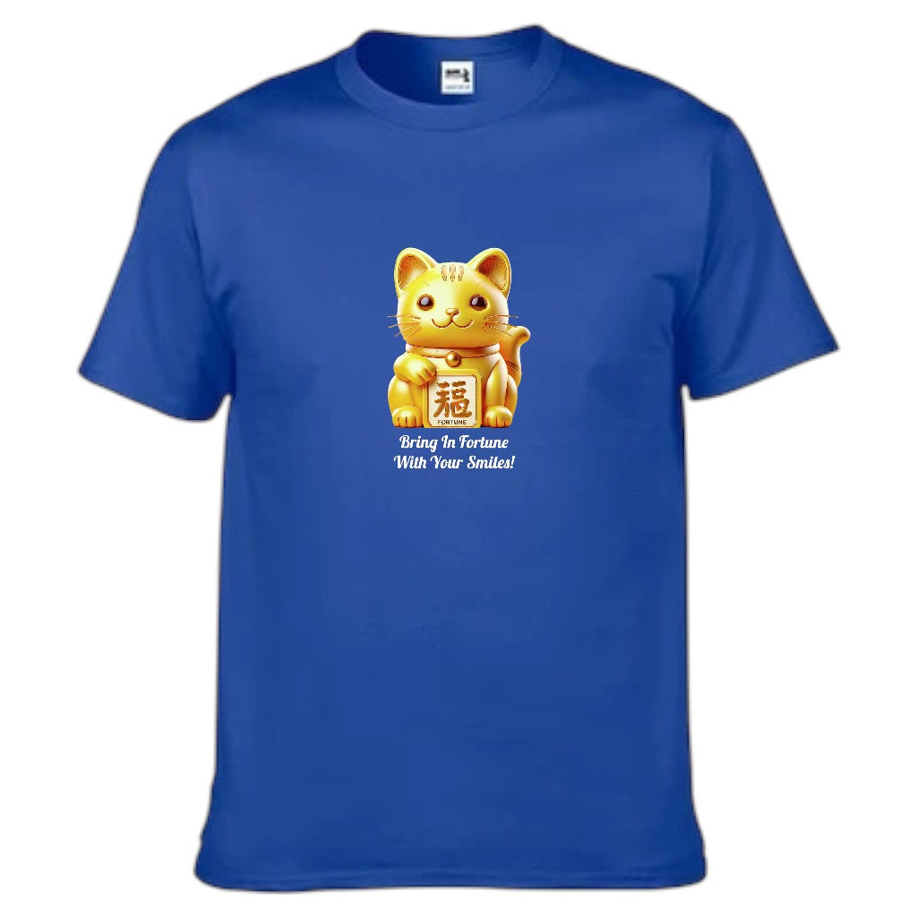 Golden Fortune Cat (Shirts of Fortune) by Fort M Treasures