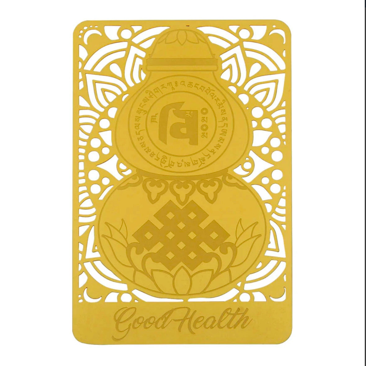 Good Health Talisman Gold Card (Feng Shui)