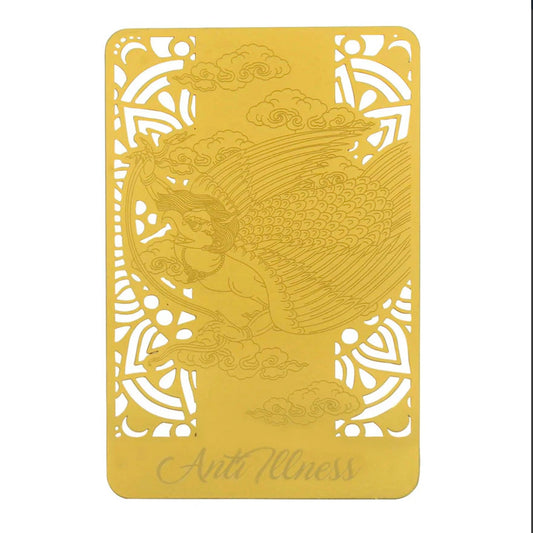 Anti-Illness Talisman Gold Card (Feng Shui)