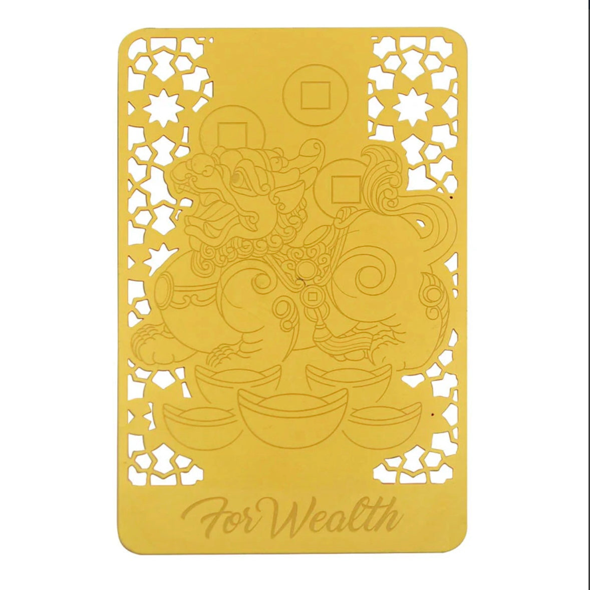 Wealth Talisman Gold Card (Feng Shui)