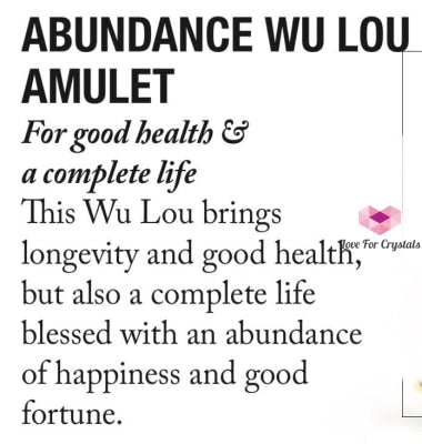 Abundance Wu Lou Hulu Keychain Amulet (Feng Shui 2024) Feng Shui 2024