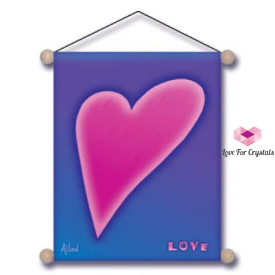 Accent Banner- Heart Love (7.5 X 9.5) Banners & Stickers