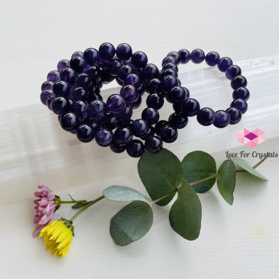 Amethyst 12Mm Bracelet Bracelets & Bangles