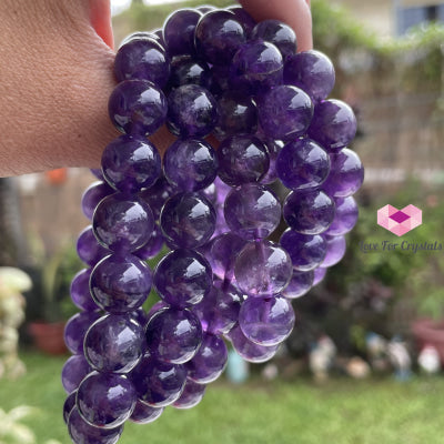 Amethyst 12Mm Bracelet Bracelets & Bangles