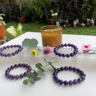 Amethyst 12Mm Bracelet Bracelets & Bangles