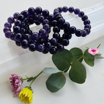 Amethyst 12Mm Bracelet Bracelets & Bangles