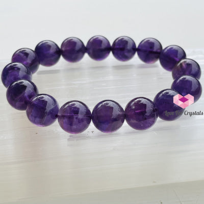 Amethyst 12Mm Bracelet Size 7 Bracelets & Bangles