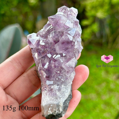 Amethyst Cluster Druse (Brazil) 60-75Mm 135G 100Mm Caves Geodes And Clusters