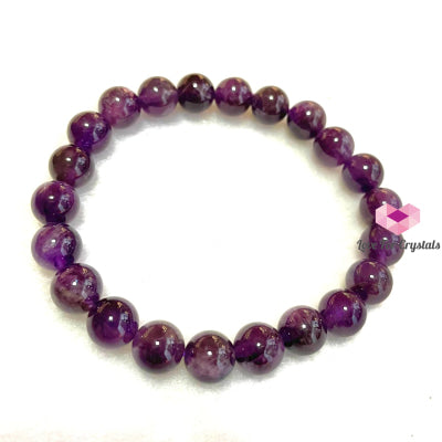 Amethyst Crystal Bracelet (Focus) 8Mm 6-6.5 Energy