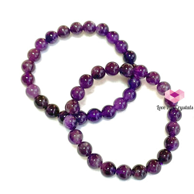 Amethyst Crystal Bracelet (Focus) 8Mm Energy