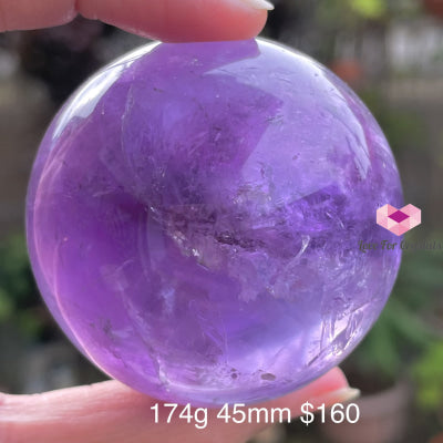 Amethyst Crystal Sphere (Aaa) Brazil 174G 45Mm Polished Stones