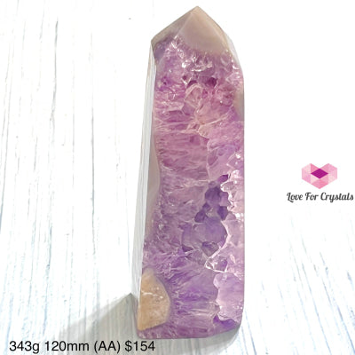 Amethyst Druzy Point (Brazil) 343G 120Mm (Aa)