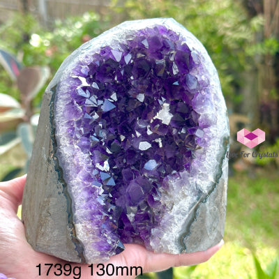 Amethyst Geode Druse (Brazil) Aaaa Grade 1739G 130Mm Raw Crystals