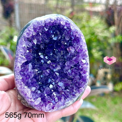 Amethyst Geode Druse (Brazil) Aaaa Grade 565G 70Mm Raw Crystals