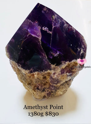 Amethyst Raw Point (Uruguay) 1380G