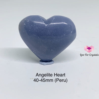 Angelite Heart (40-45Mm) Peru