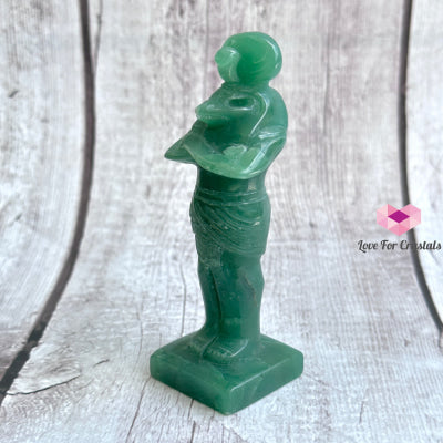 Anubis Crystal Carved (Egyptian God Of The Dead) Green Aventurine 8-10