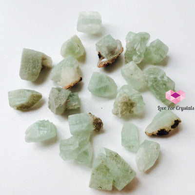 Apophyllite (Green) Natural Crystal Points 1/2 (India) Raw Stones