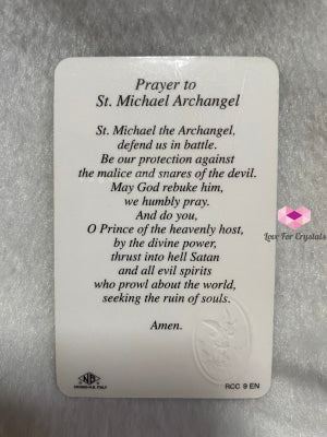 Archangel Michael Card With Medallion