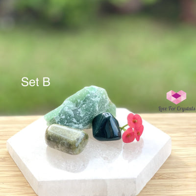 Archangel Raphael Crystal Set (Healing Prosperity & Studies) B Sets