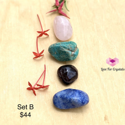 Attract Love And Harmony Crystal Set (4 Stones) Brazil B Sets