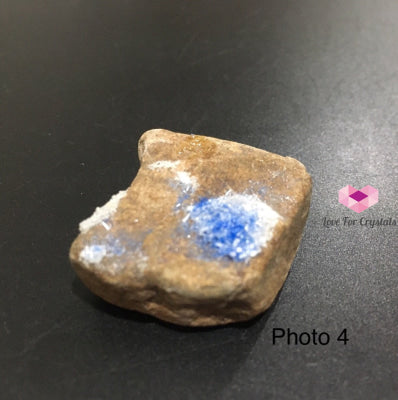 Azurite With Gypsum Specimen (20-40Mm) Brazil Raw Stones