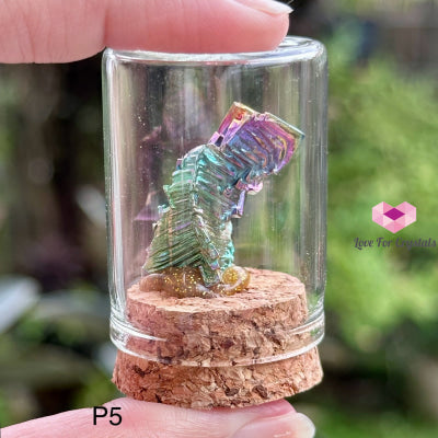 Bismuth In A Bottle (Peru) Photo 5 Raw Crystals