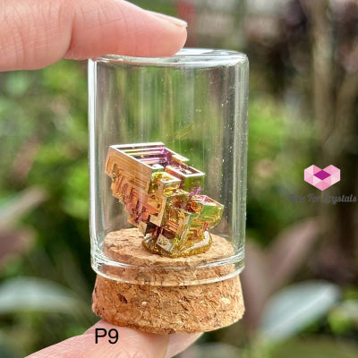 Bismuth In A Bottle (Peru) Photo 9 Raw Crystals