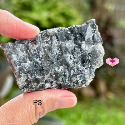Black Moonstone Raw (Larvikite) 40-50Mm Photo 3 Crystals