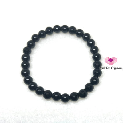 Black Obsidian 6Mm Bracelet Bracelets & Bangles