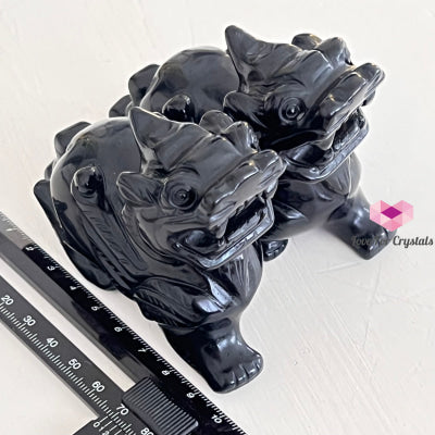 Black Obsidian Pixiu 9Cm (Pair) Crystal Carving