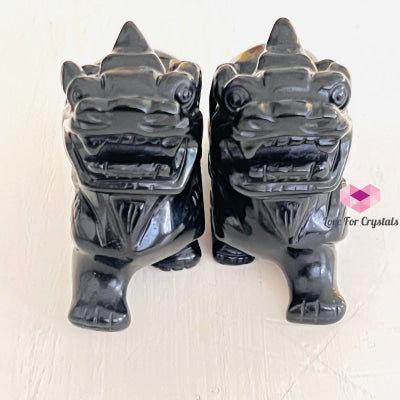 Black Obsidian Pixiu 9Cm (Pair) Crystal Carving