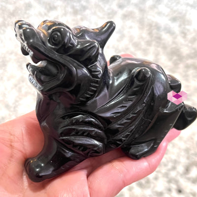 Black Obsidian Pixiu 9Cm (Pair) Crystal Carving