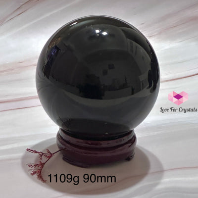Black Obsidian Sphere (Mexico) 1109G 90Mm