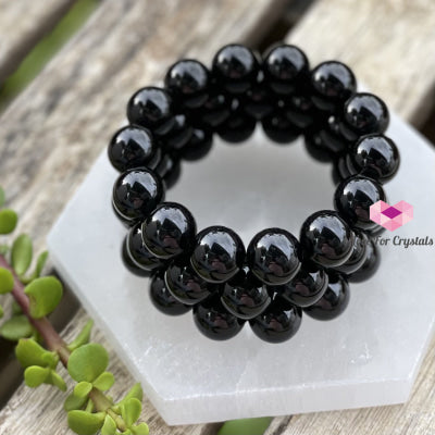 Black Tourmaline Bracelet (14Mm) Bracelets & Bangles