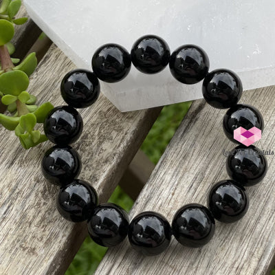 Black Tourmaline Bracelet (14Mm) Bracelets & Bangles