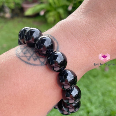 Black Tourmaline Bracelet (14Mm) Bracelets & Bangles