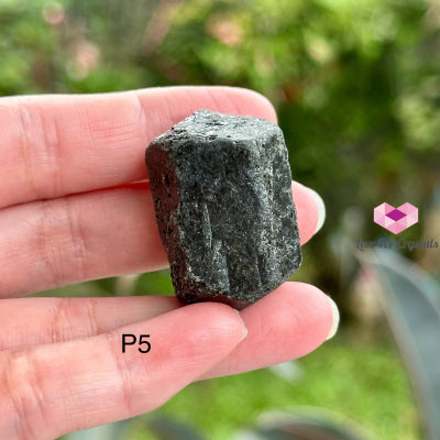 Black Tourmaline Double Terminated Raw (Brazil) P5 Crystals