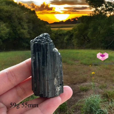 Black Tourmaline Raw (Brazil) 59G 55Mm