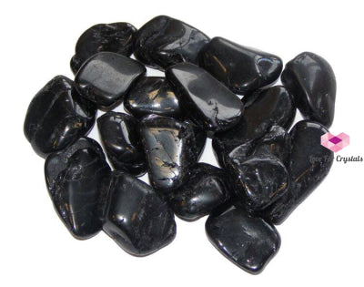 Black Tourmaline Tumbled Premium 10-15Mm (Brazil) Stones