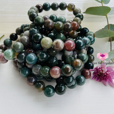 Bloodstone 12Mm Bracelet Bracelets & Bangles