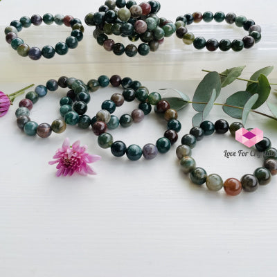 Bloodstone 12Mm Bracelet Bracelets & Bangles