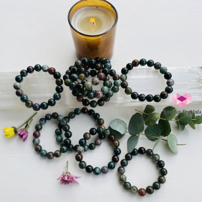 Bloodstone 12Mm Bracelet Bracelets & Bangles