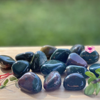 Bloodstone Tumbled (India) Pack Of 3 (20Mm-25Mm) Stones