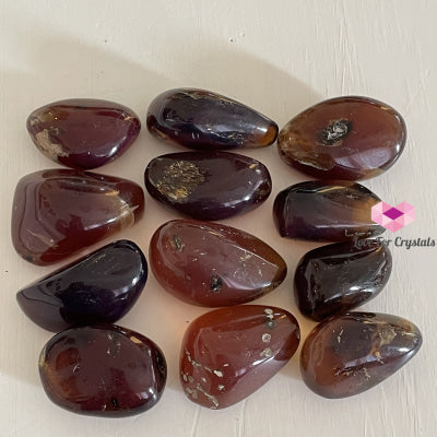 Blue Amber Polished Pebbles (Aaa Grade) Indonesia (Rare) Stones